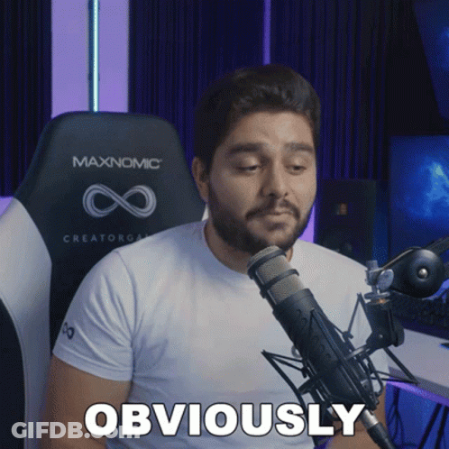 Man At Microphone Saying Obviously GIF