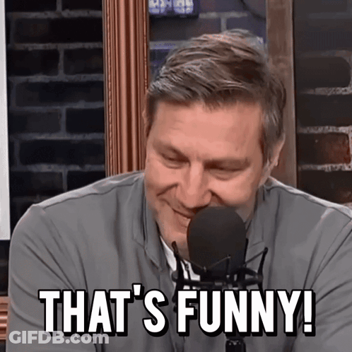 Man At Microphone Saying That's Funny GIF