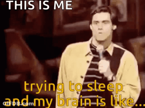 Man At Microphone Saying This Is Me Trying To Sleep GIF