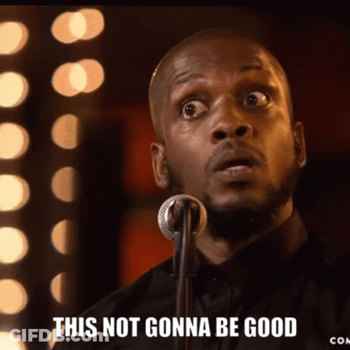 Man At Microphone Saying This Not Gonna Be Good GIF