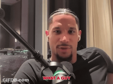 Man At Microphone Saying What A Guy GIF