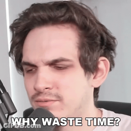 Man At Microphone Saying Why Waste Time GIF