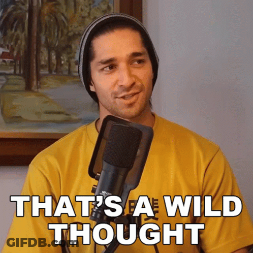 Man At Microphone Saying Wild Thought GIF