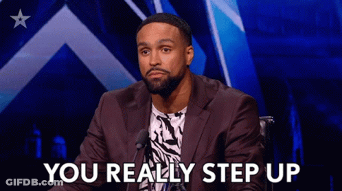Man At Microphone Saying You Really Step Up GIF
