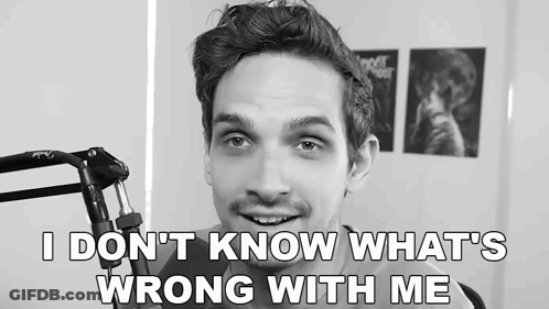 Man At Microphone Says I Don't Know What's Wrong With Me GIF