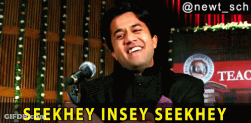 Man At Microphone Seekhey Insey Seekhey GIF
