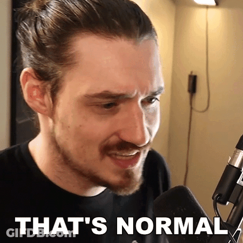 Man At Microphone That's Normal GIF