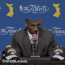 Man At Microphone What's There To Be Happy About GIF