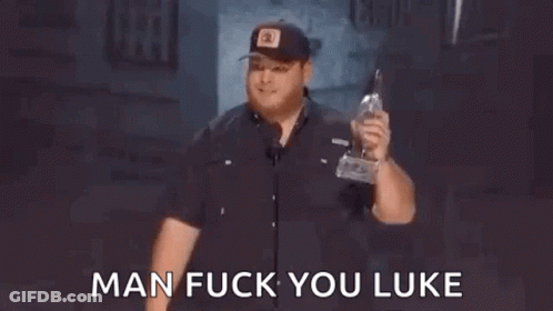 Man At Microphone With Beer And Water GIF