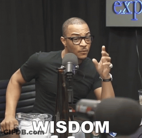 Man At Microphone With Wisdom GIF