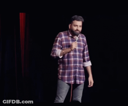 Man At Microphone Ye Itna Genius Ladka GIF