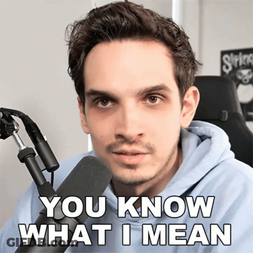 Man At Microphone You Know What I Mean GIF