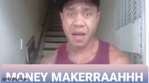 Man At Money Makerrraahhh Sign GIF
