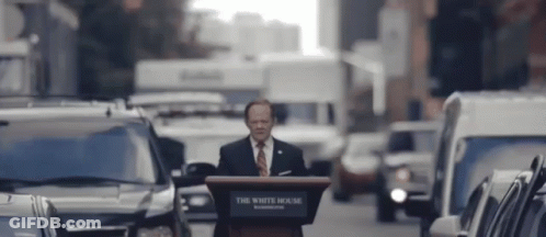 Man At Podium Saying The White House GIF