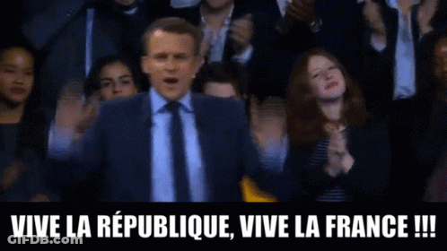 Man At Podium Vive La Republique Vive La France GIF