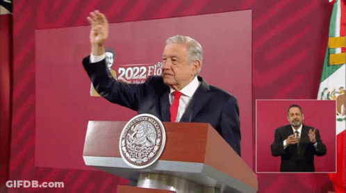 Man At Podium With 2022 GIF