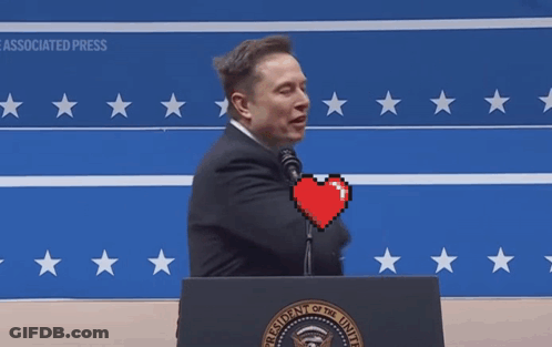 Man At Podium With Presidential Emblem GIF