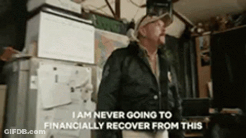 Man At Refrigerator I Am Never Going To Financially Recover From This GIF