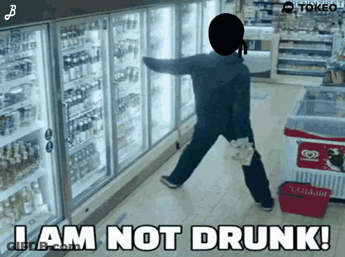 Man At Refrigerator Saying I Am Not Drunk GIF