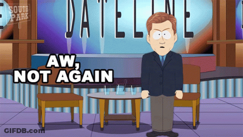 Man At South Park Dateline Sign GIF