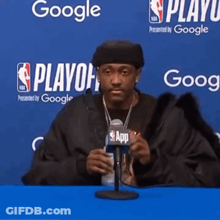 Man At Table With Soda And Google Sign GIF