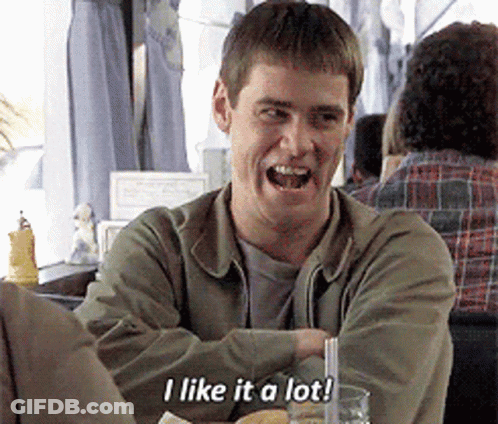 Man At Table With Straw Saying I Like It A Lot GIF
