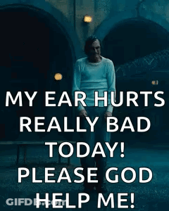Man At Tunnel Saying My Ear Hurts Please God Help Me GIF