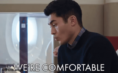Man At Whiteboard Says We're Comfortable GIF