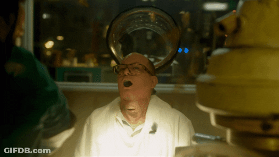 Man Attacked By Moth GIF