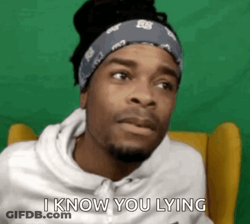 Man Bandana White Hoodie I Know You Lying GIF
