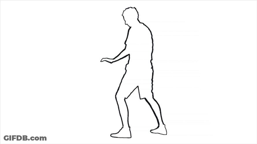 Man Bangs Head Against Wall Vector Art GIF