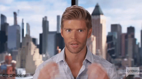 Man Before City Skyline With Bravo GIF