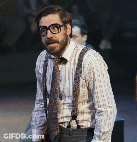 Man Before Crowd Saying Me At School GIF
