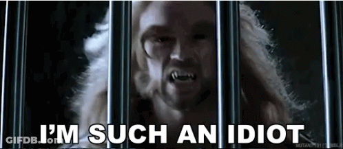 Man Behind Bars Saying Im Such An Idiot GIF