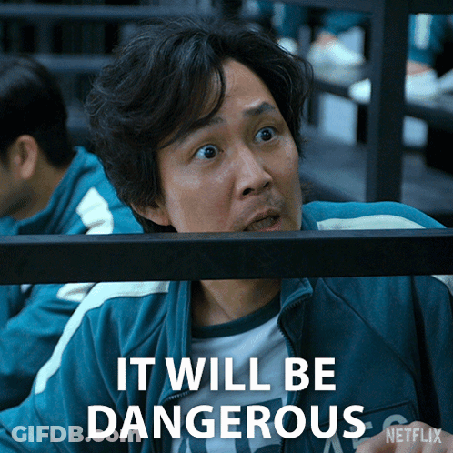 Man Behind Bars Saying It Will Be Dangerous GIF