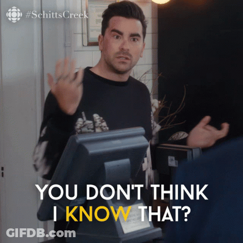 Man Behind Counter Saying You Dont Think I Know That GIF