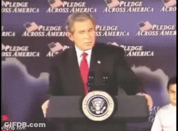Man Behind Pledge America Podium GIF