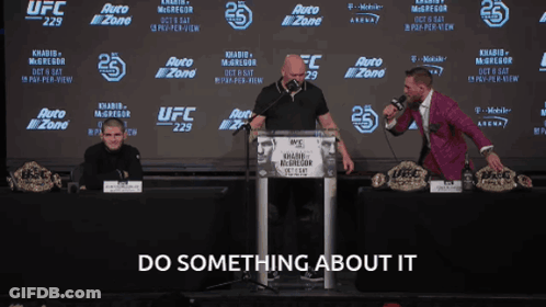 Man Behind Podium Do Something About It GIF