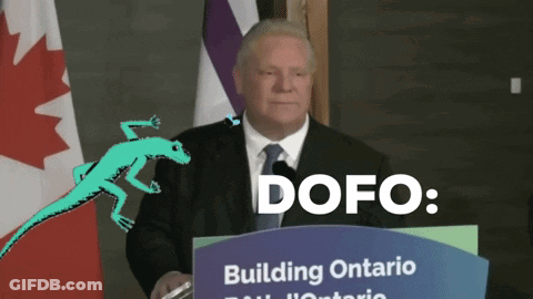 Man Behind Podium Saying Dofo GIF