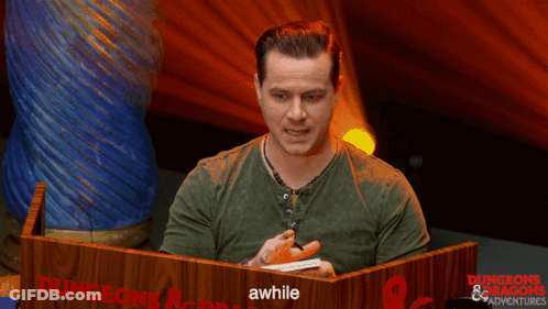 Man Behind Podium Saying Dungeons And Dragons GIF
