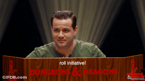 Man Behind Podium Saying Dungeons & Dragons GIF