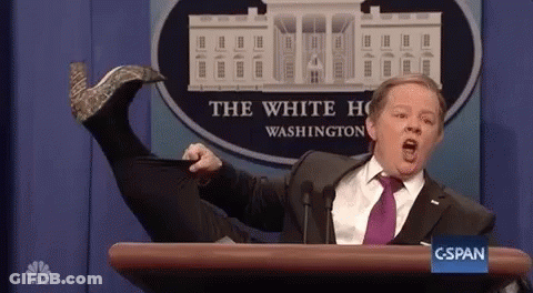 Man Behind Podium Saying Happy Easter Everybody GIF