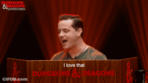 Man Behind Podium Saying I Love That Dungeons And Dragons GIF