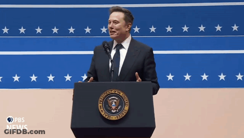 Man Behind Podium Saying President Of The United States GIF