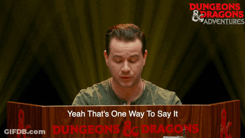Man Behind Podium Saying Yeah That's One Way To Say It Dungeons And Dragons GIF