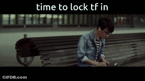 Man Bench Laptop Time To Lock TF In GIF