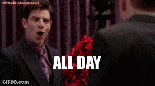 Man Beside Coffin Saying All Day GIF