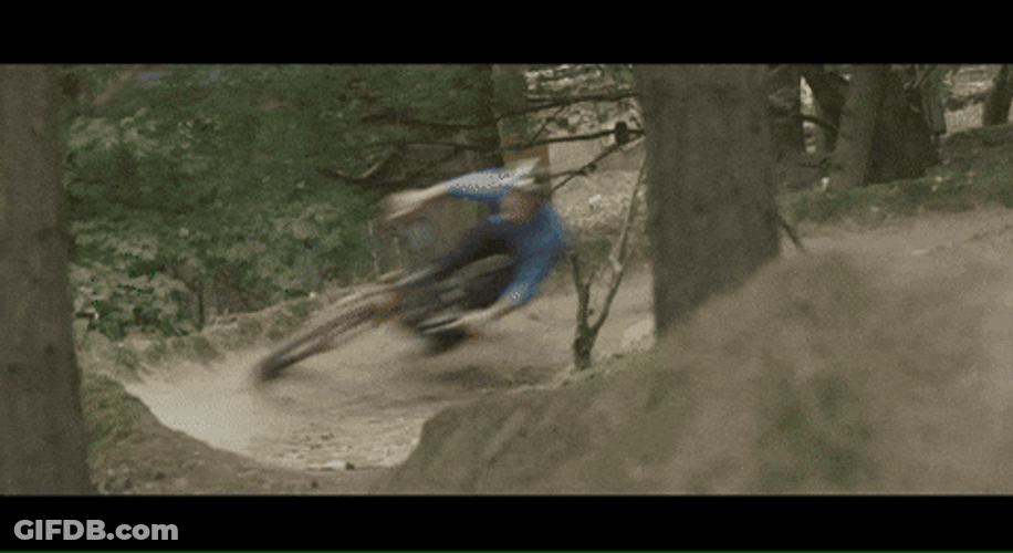 Man Biking Mountain Trail Ride GIF