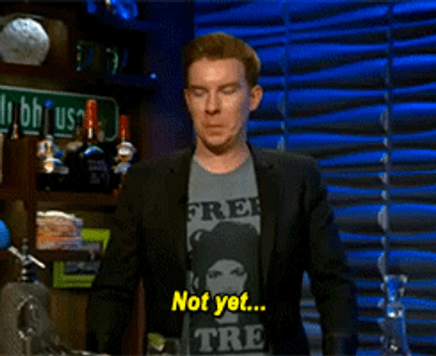 Man Bit Lips Is It Friday Yet GIF