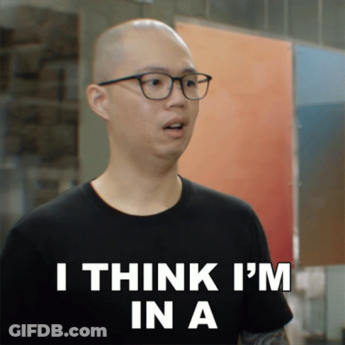 Man Black Shirt Glasses I Think I'm In A GIF